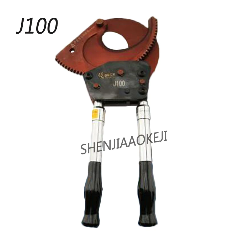 Retractable ratchet cable cutter Manual gear steel strand cutting