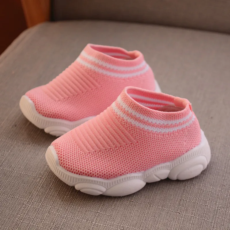Детская обувь для мальчиков и девочек 0-3 лет, нескользящая Мягкая Спортивная обувь для новорожденных, дышащая Летняя детская обувь для первых прогулок