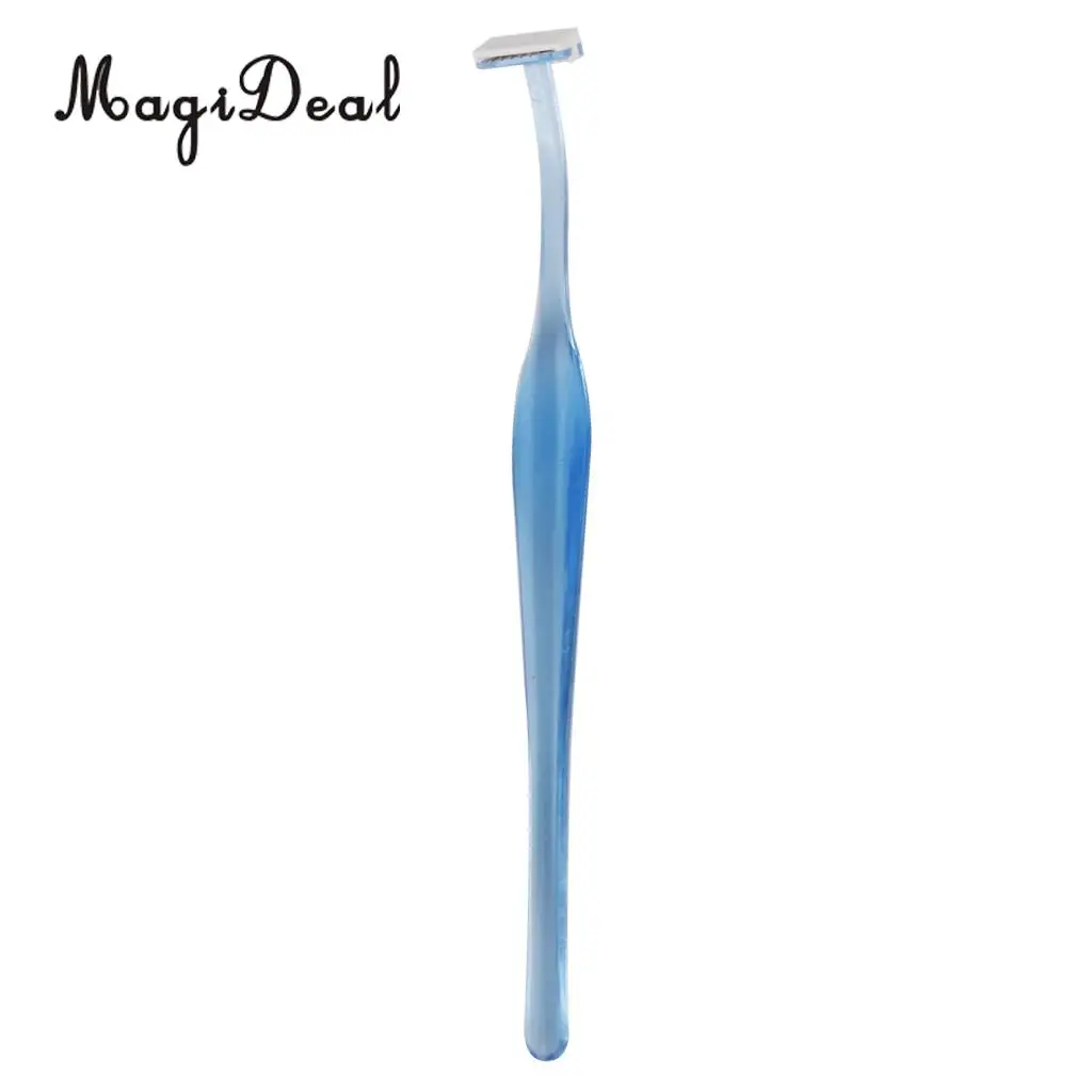 2PCs T & L Eyebrow  Trimmer Shaver Shaper Blade Facial Hair Removal Kit stainless steel blades sanitary and easy to clean