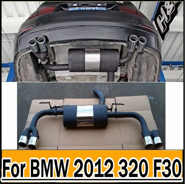 2012 320 F30 quad outlet exhaust system tips f30 exhaust end pipes Auto