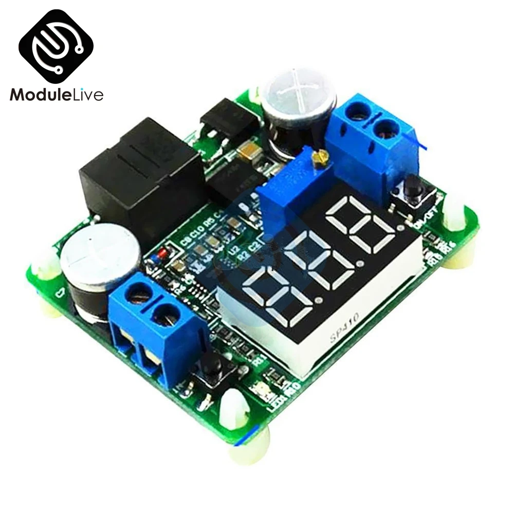 25W 2A DC 5 25V 12V до 0 v 24V дисплей напряжения Регулируемый понижающий модуль питания