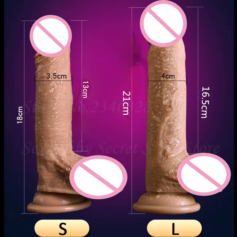 New Soft Silicone Super Realistic Male Artificial Penis Dick Strapon Huge Dildo Suction Cup Adult Sex Toys For Women Masturbator
