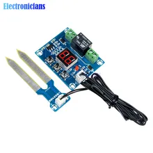 XH-M214 12 В датчик влажности почвы контроллер Оросительная Система автоматический полив модуль цифровой дисплей регулятор влажности красный