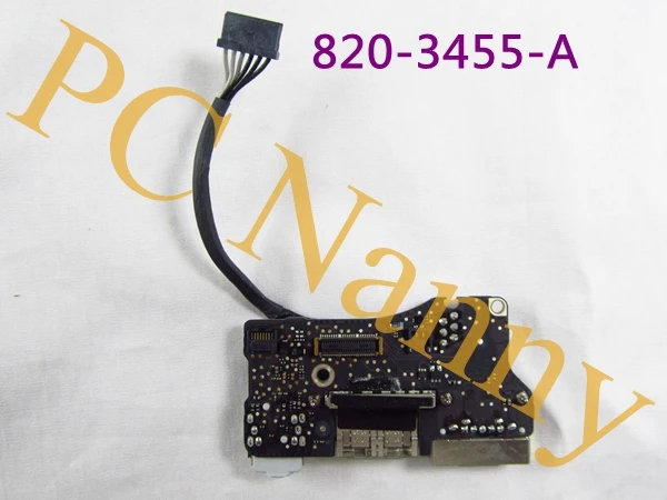 Original Power Audio Board USB DC Power Jack for Apple MacBook Air 13 A1466 MD760 MD761 820-3455-A 2013 Year переходник apple usb ethernet adapter mc704zm a для macbook air через usb