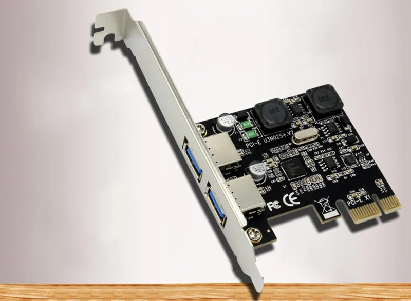 USB Cards PCI Express to 2 Port USB 3.0 Host Controller Card Adapter