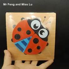 Babys Дети Божья коровка деревянная игрушка обучения учебные родителей взаимодействия игры подарки