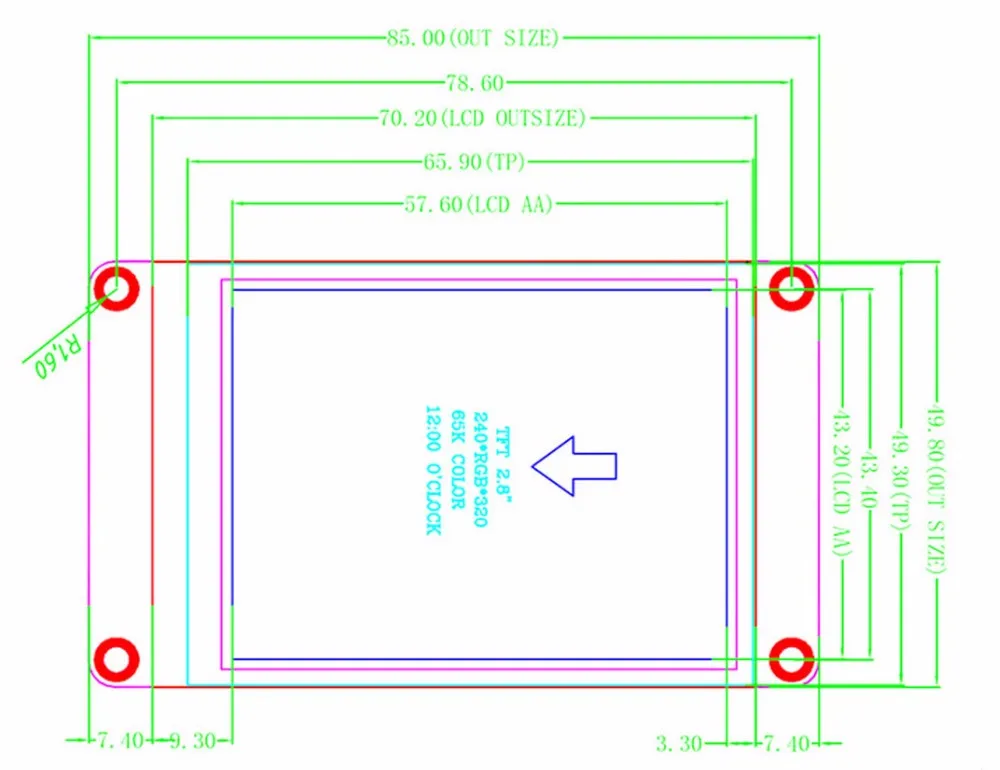 Nextion Enhanced 2,8 ''HMI USART UART серийный жк-дисплей модуль TFT сенсорная панель для Arduino Raspberry Pi ESP8266