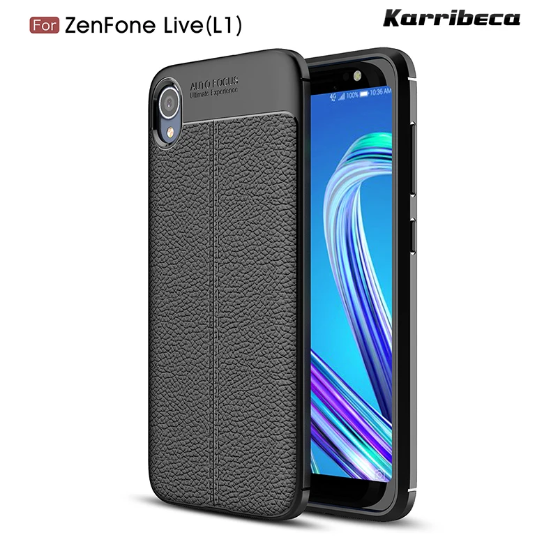 

Litchi silicone case for Asus Zenfone Live (L1) ZA550KL (5.5 inch) funda carcasa lychee leather tpu cover coque etui tok kryt
