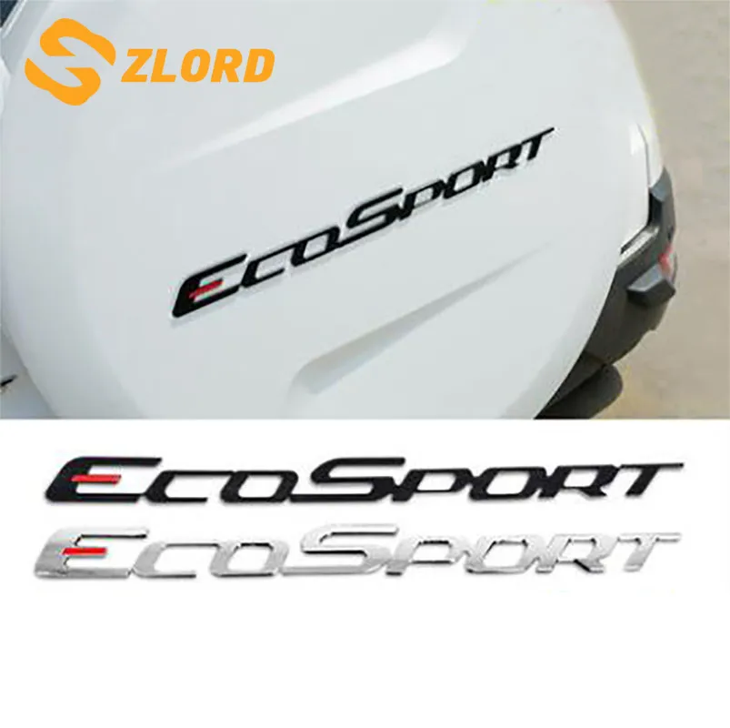 

Zlord Car ABS Chrome Rear Backup Tire Cover Sticker Car Spare Tire Stickers for Ford Ecosport 2012 - 2016 Accessories