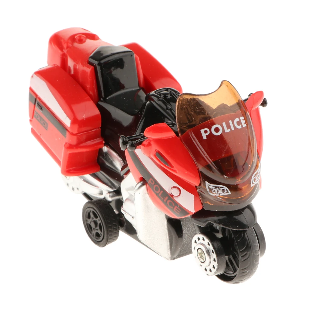 Diecast Motorcycle Model (1/43 Scale) Mini Pull Back Toy Educational Toys Gifts for Kids Boys, Random Color