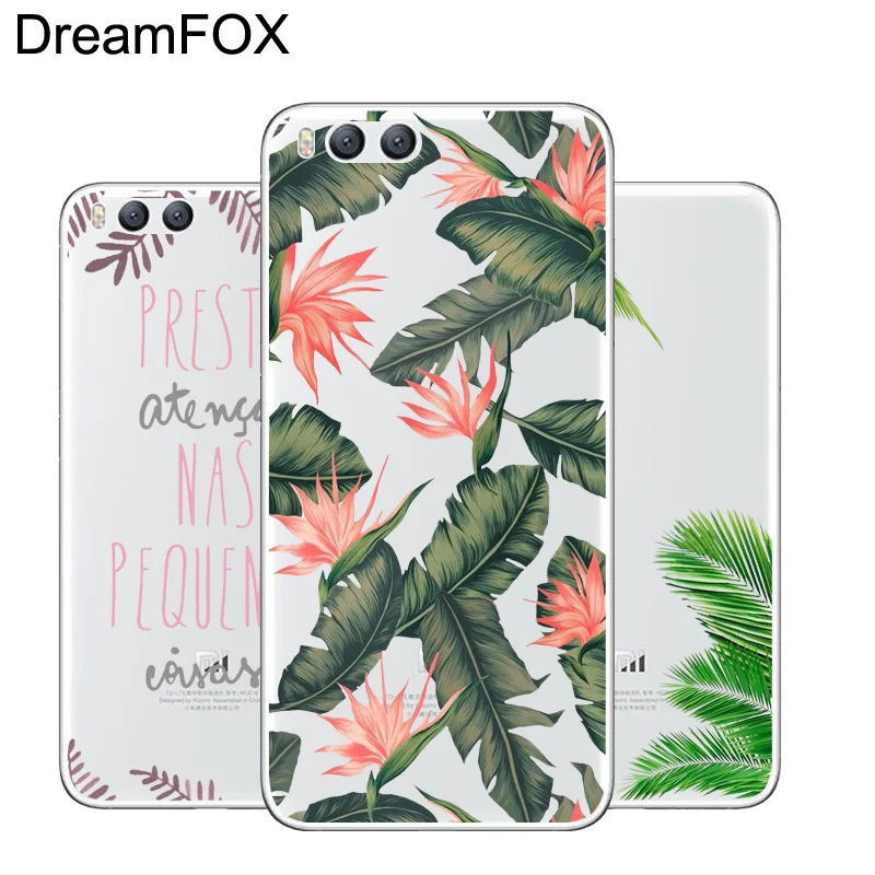 

DREAMFOX L077 Plants Banana Leaves Soft TPU Silicone Case Cover For Xiaomi Mi Note 2 3 4 5 6 8 SE M5 4C 4S 5C 5S 5X 6X A1 Plus
