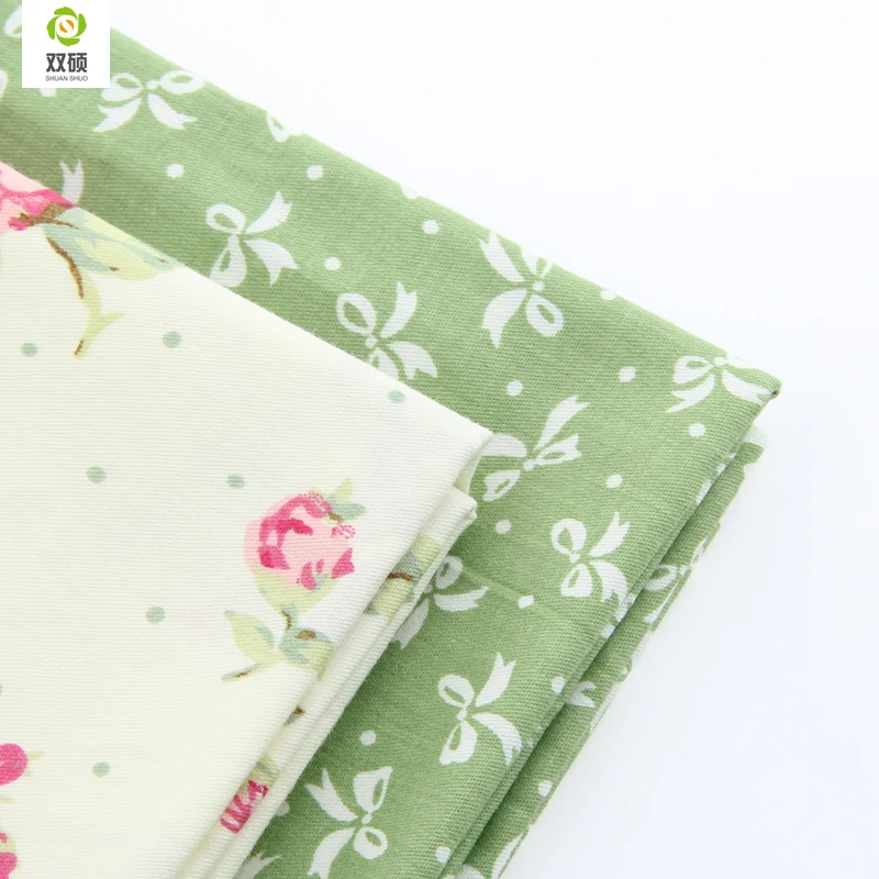 

New Arriver 2 Colors Cotton Fabric Patchwork Bundles Textile Pattern Sewing Fabrics For clothes patchwork tilda 40*50cm A2-2-27