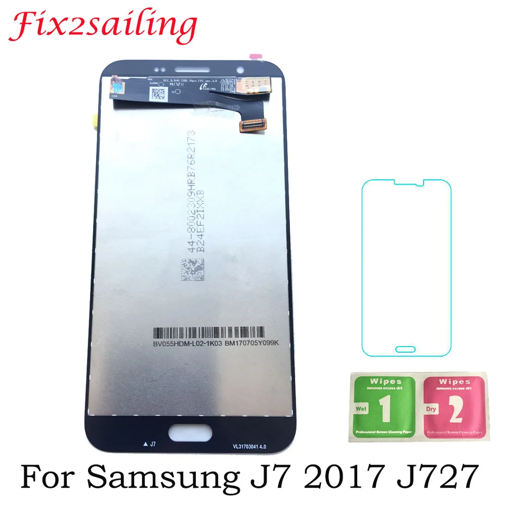 

Super AMOLED 5.5inch Display For Samsung Galaxy J7 2017 J727 LCD Display Touch Screen SM-J727P J727V J727A Screen Assembly