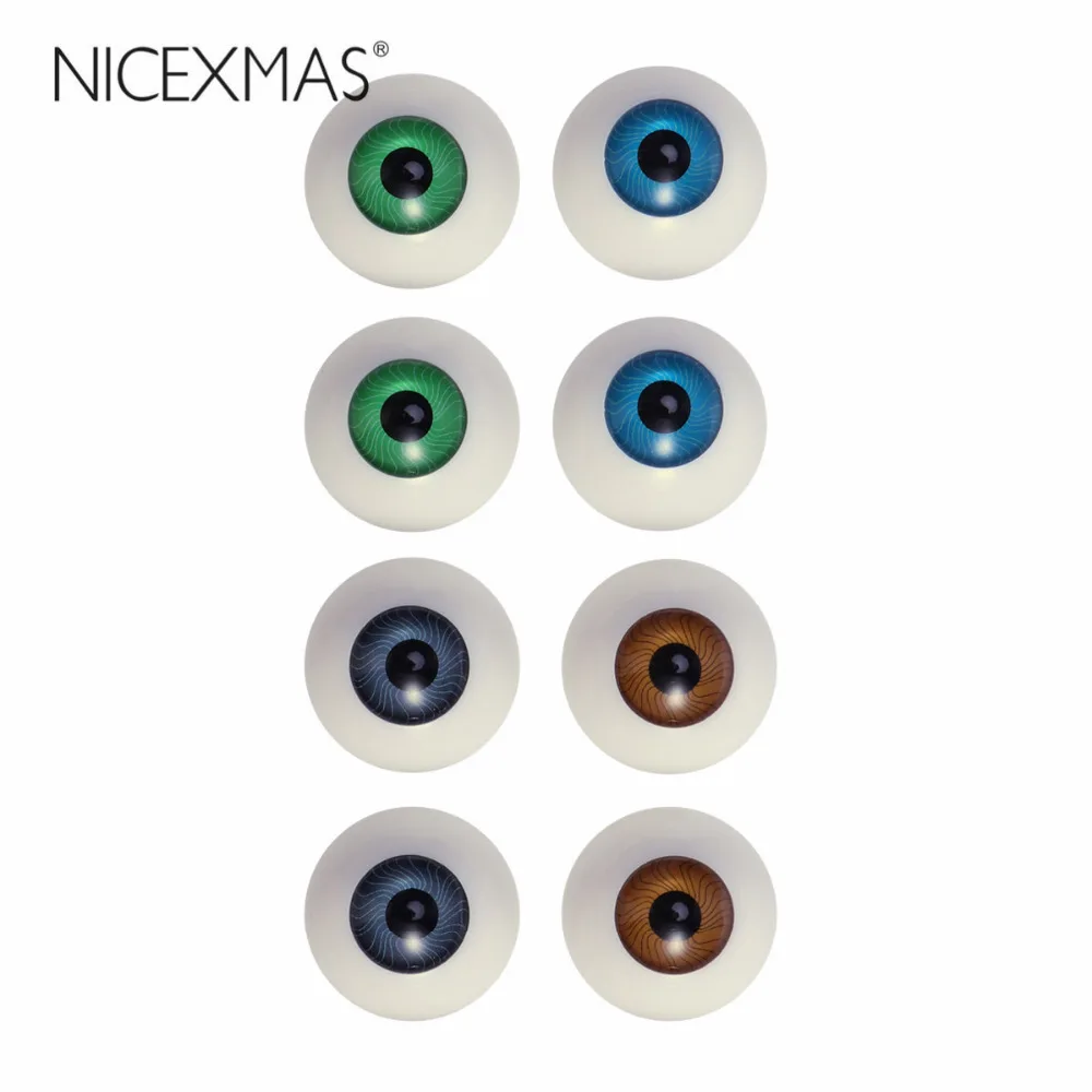 8 Hollow Eyeball Mask Halloween Horror Props Costume Plastic Eyeballs