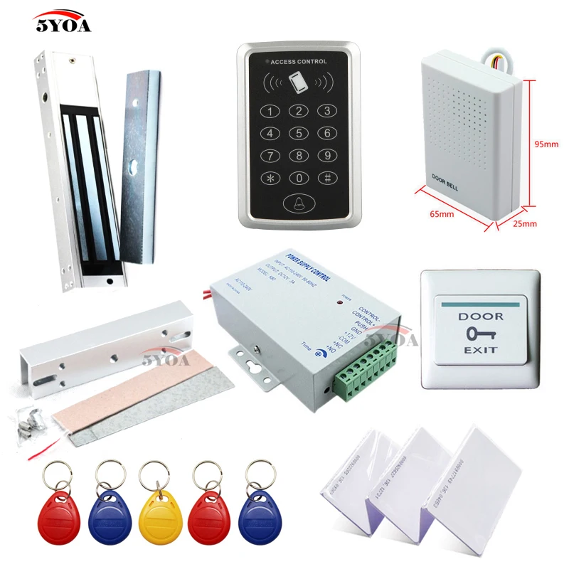 Rfid Access Control System Kit Frame Glass Door Set Eletric Magnetic Rfid Access Control System Kit Frame Glass Door Set Eletric Magnetic Lock Id Card Keytab Power Supplier Exit On Doorbell In Kits From