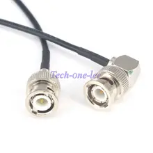 10 шт./лот штекер BNC к кабель с bnc-разъемом RA коаксиальный Пигтейл/провод для антенны для наращивания 20 см