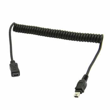 

3ft 100cm Mini USB 5pin Type Male to Female Extension Stretch Cable for SSD & Hard Disk
