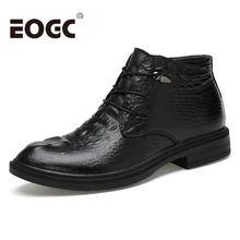 Size 35-48 Cow Leather Men Winter boots Handmade Genuine Leather Ankle Men Boots Autumn Winter Men Shoes Winter Snow Boots 2018 genuine cow leather men
