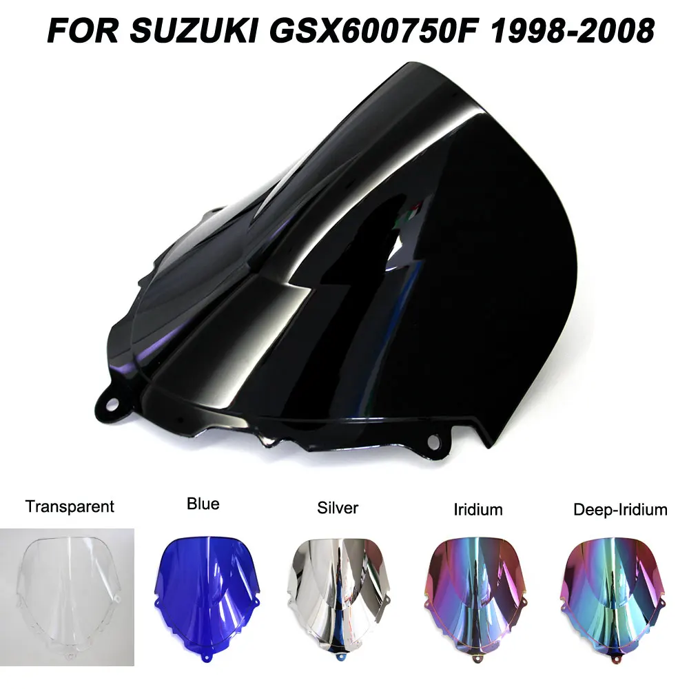 

For 98-08 Suzuki GSX600F GSX750F GSX 600F 750F Motorcycle Windscreen Windshield Wind Deflectors Accessories 1998 1999 2000-2008
