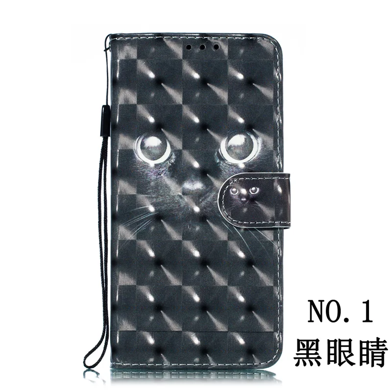 Кожаный чехол для Xiao mi Red mi Note 7, откидная крышка, Xao mi xiomi Red mi Note 7, милый чехол с 3D рисунком и отделением для карт, красный чехол для mi Note7, чехол-бампер s - Цвет: NO.1