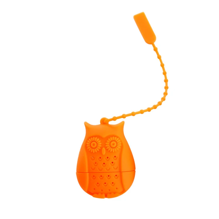 Set of 4 Silicone Owl Tea Bag Creative Silicone Tea Infuser Filter for Mug Tea Pot Empty Tea Bags for Loose Tea Kitchen Accessories (2)