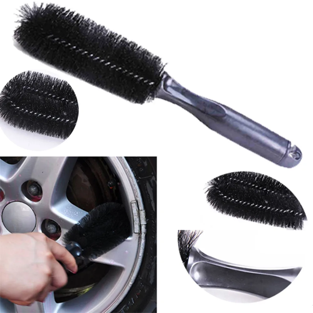 

1Pcs Vehicle Wheel Brush Washing Car Tire Rim Cleaning Handle Brush Tool for Car Truck Motorcycle Bicycle Auto Car Brush Tool