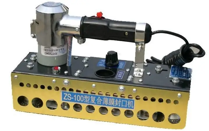 

Portable Continuous Plastic Bag Sealer + Manual Chain Compound Film Bag Sealing Machine ZS-100