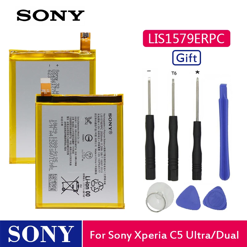 Оригинальный аккумулятор для телефона Sony LIS1579ERPC Xperia C5 Ultra Dual E5506 E5553 Z3 + Z4 2930mAh