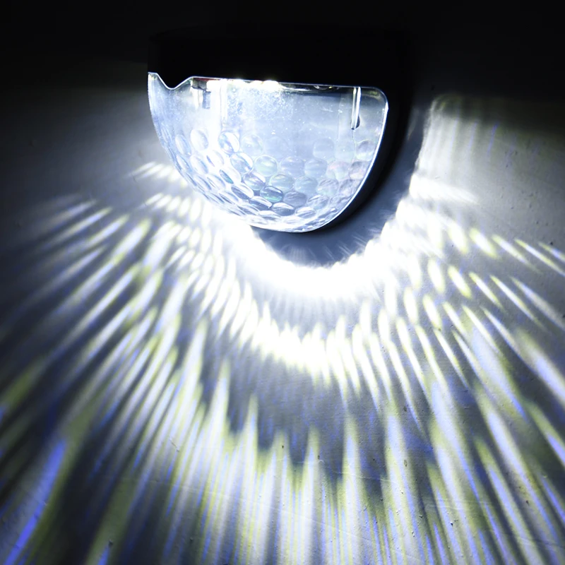 

Solar Fence Lights Outdoor Security Light Waterproof Garden Decorative Step Light for Wall Pathway Driveway Patio Yard