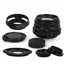 35mm F1.6 Lente CCTV C Montagem Da Lente Da Câmera + Lente kit para Sony NEX-5R NEX-F3 NEX-C3 NEX-3 NEX-5 NEX-7 NEX-5N NEX-5C A6300 A5100