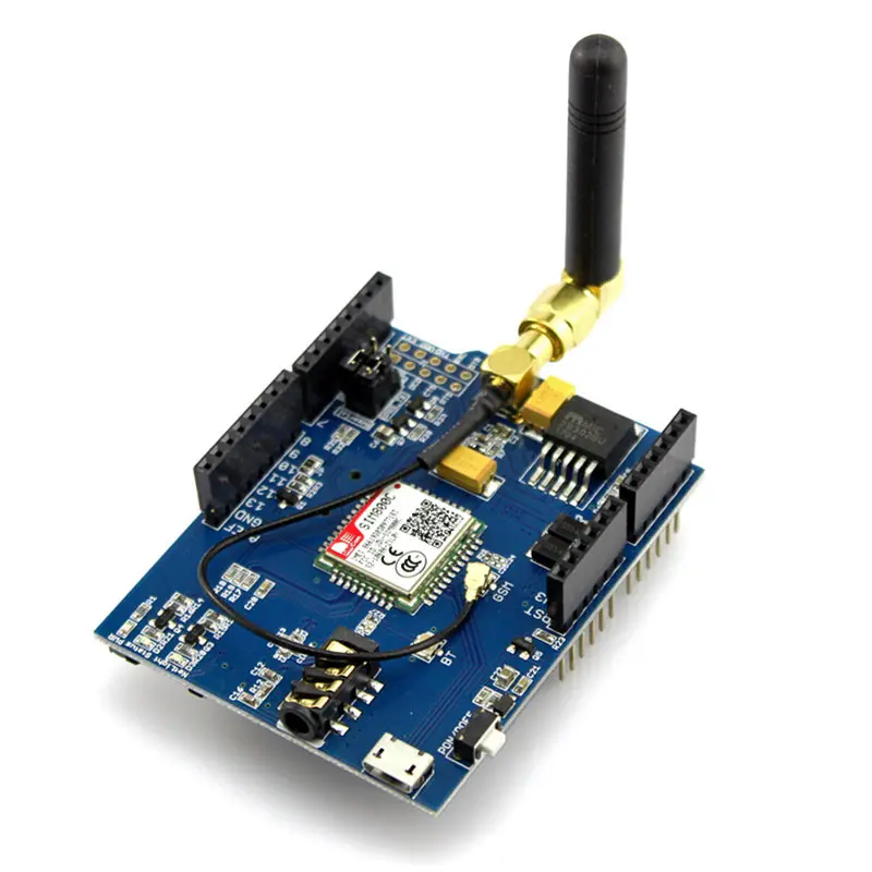 Elecrow GPRS GSM SIM800C щит для Arduino SIM800C модуль с антенной Sim900 GSM GPRS PCBA макетная плата DIY комплект модули