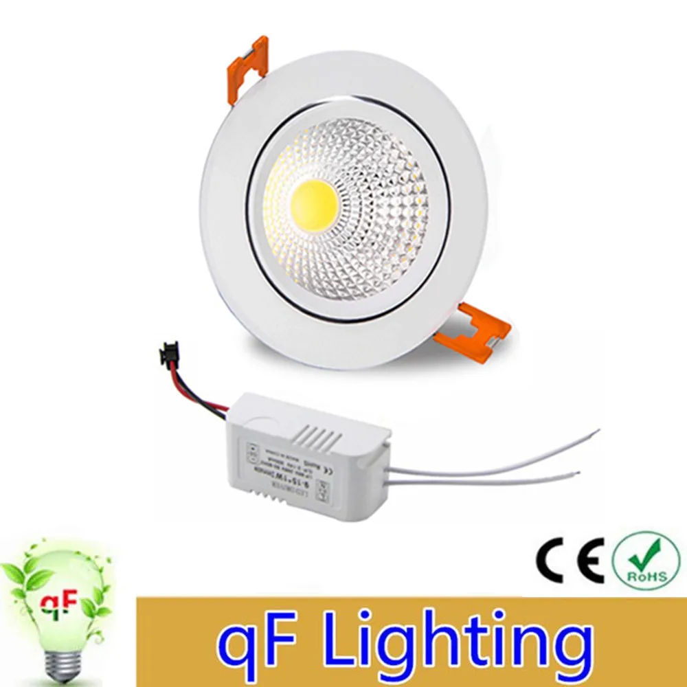 

LED COB Downlight 3W 5W 7W 10W 12W Recessed LED Ceiling light Spot Light Lamp 110V 220V White/ warm white