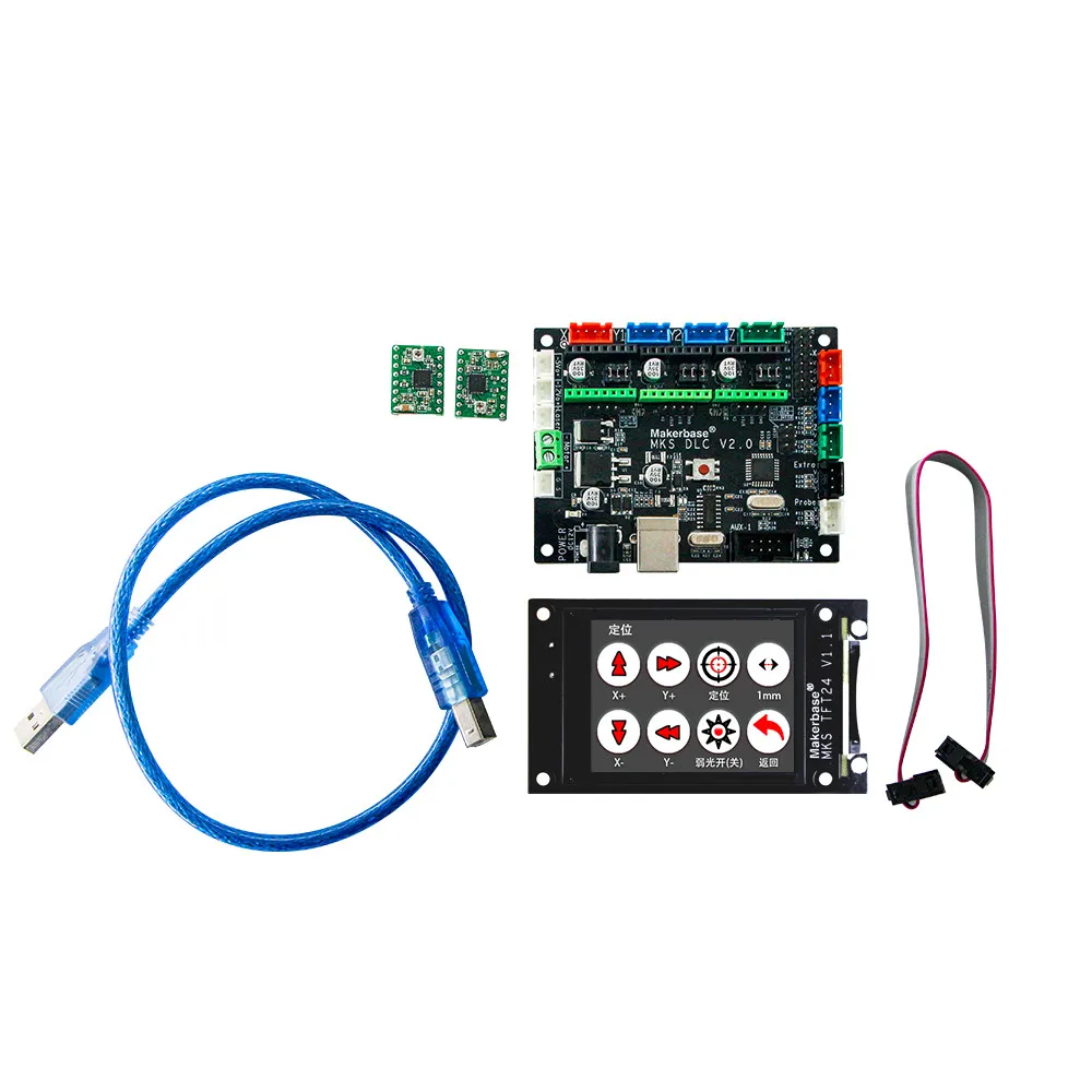 OFF LINE MKS DLC GRBL CNC контроллер + TFT 24 сенсорный экран лазерная панель управления DIY