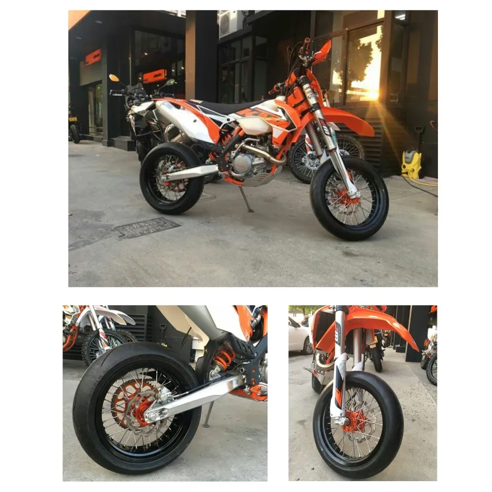 BIKINGBOY 1" супермото для KTM колеса оранжевый концентратор обод SX MXC XC GS SXS EXCF SXSF XCG SX EXC XCW 125 150 200 250 350 450-530 03