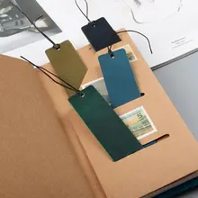 Натуральная кожа закладка для дневника тетради журнал канцелярские закладки цвета персонализированные lettter Отпечатано тиснение