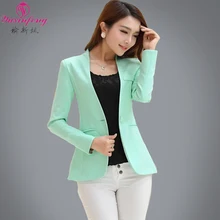Spring Autumn Long sleeve Shrug Women Blazers Candy Color ladies blazers jackets Suit Jackets women s
