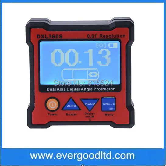 DXL 360S Dual Axis Level Measure Box Angle Ruler Elevation Meter