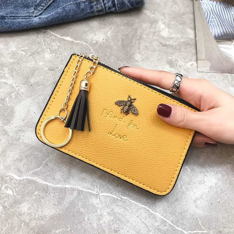 

Big sale smart purse,Short Lady's Wallet,Fashion Chain Fried Lady's Change Wallet cute,Women's Wallet,Mini Wallet cute,bee purse