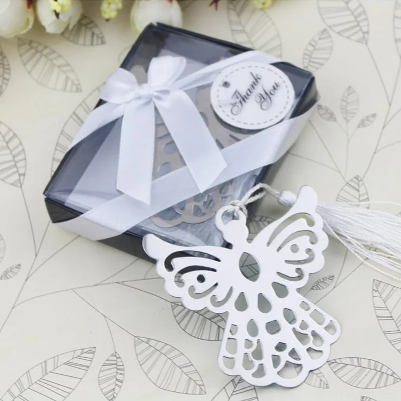 

Angel Bookmark for Baptism Baby Shower Souvenirs Party Christening Giveaway Gift Wedding favor 50pcs Students return school gift