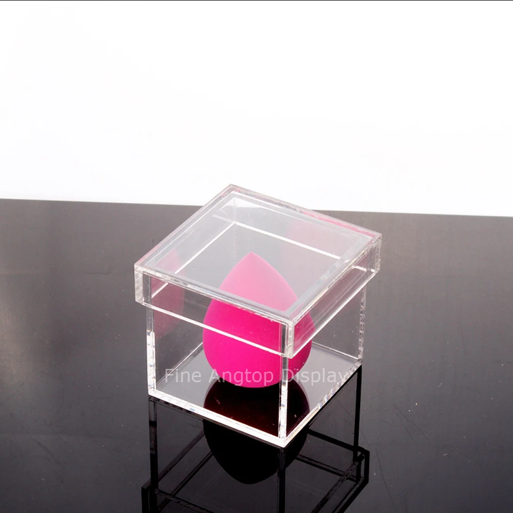 Modern Luxury Handcrafted Clear Acrylic Stackable Cube Box Jewelry Display