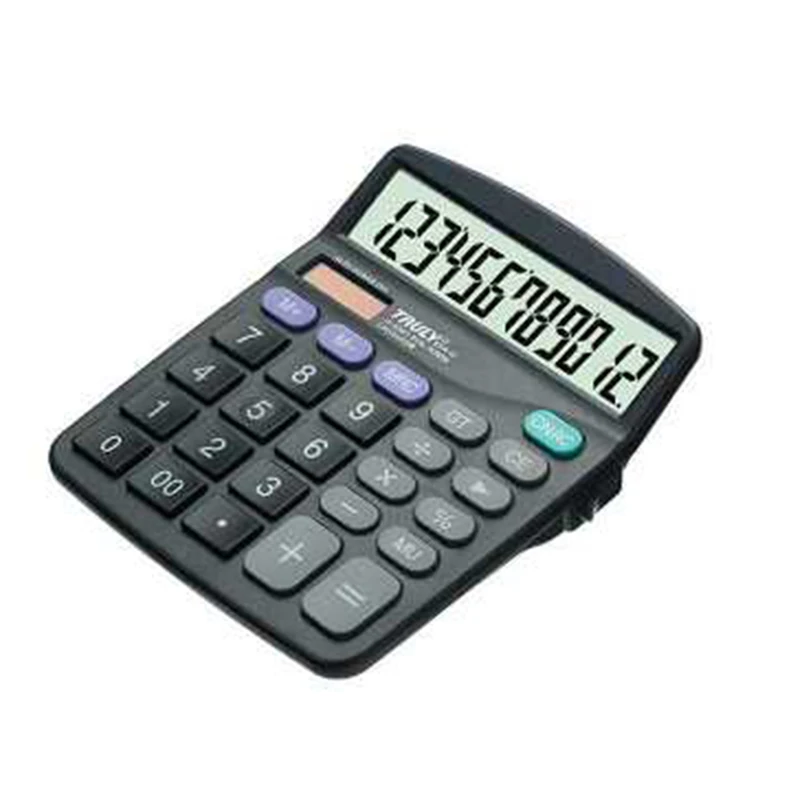 One Piece New Original Truly 831A-12 Office Calculator 12 Digits Lcd Large Screen