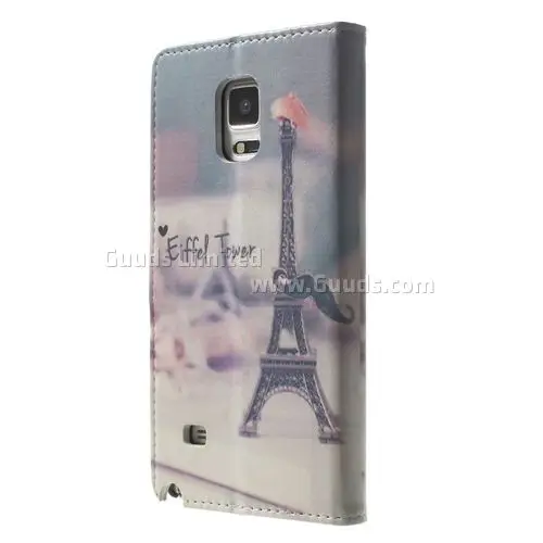 Eiffel Tower Leather Flip Cover for Samsung Galaxy Note 4 N910