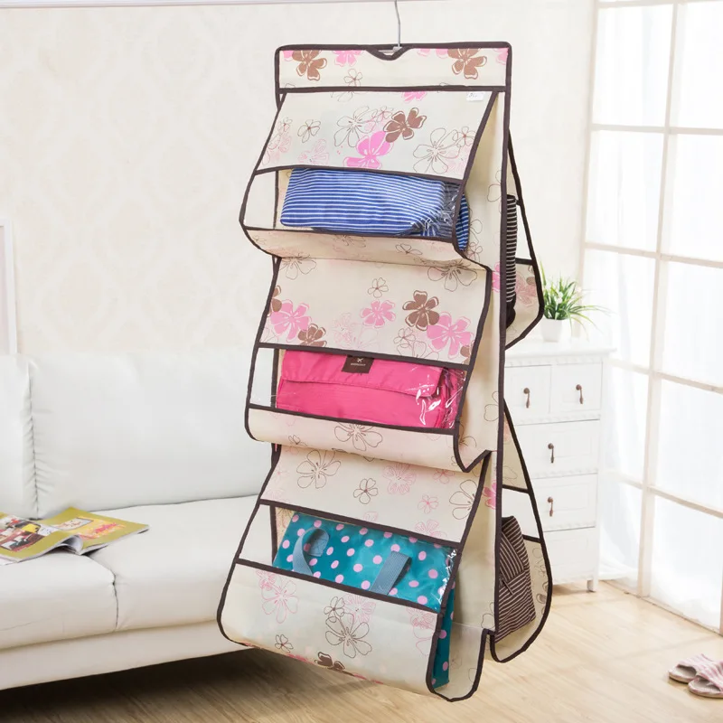 5 Pockets Foldable Hanging Storage Bag tidy Organizer Hanging Shoe