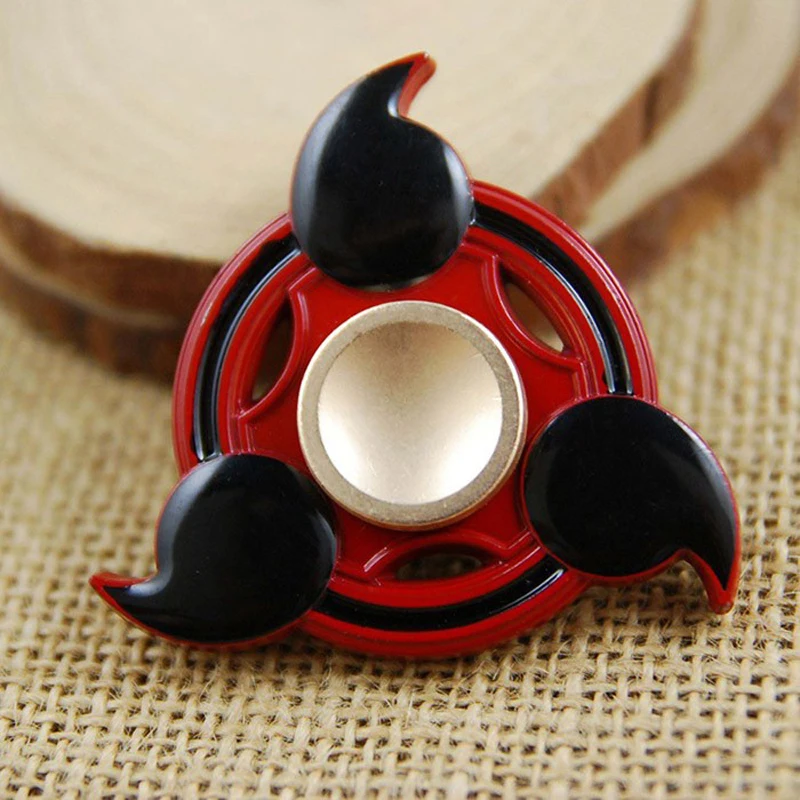 Наруто Спиннеры Саске Акацуки Хатаке Какаши Sharingan палец руки Spinner Для EDC СДВГ # E