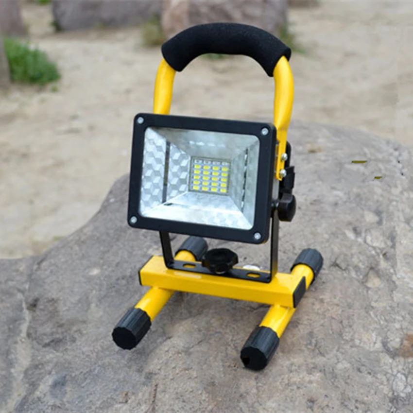 LED Flood Light 24 leds Rechargeable Portable Spotlight Camping Outdoor Light Waterproof