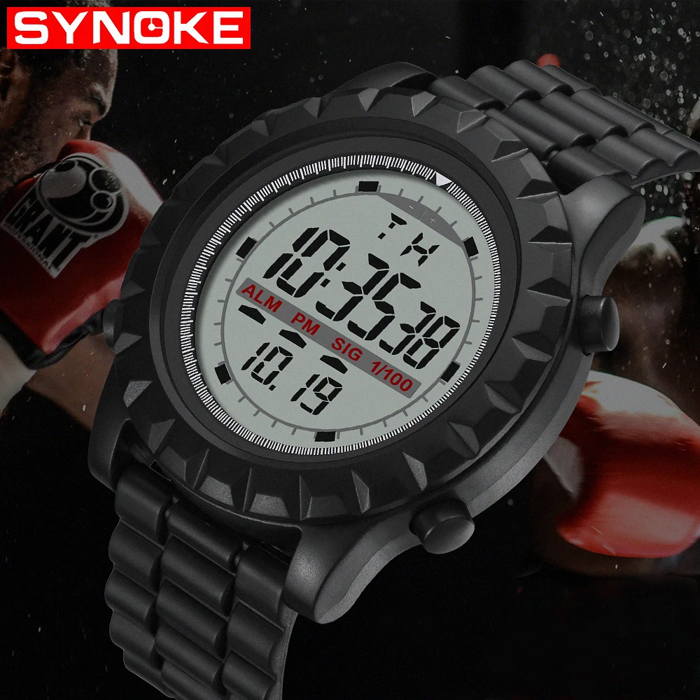 

SYNOKE Men's Watches Led Digital Wrist Watch Student Men Digital-Watch Sport Outdoor Waterproof Relogio Masculino