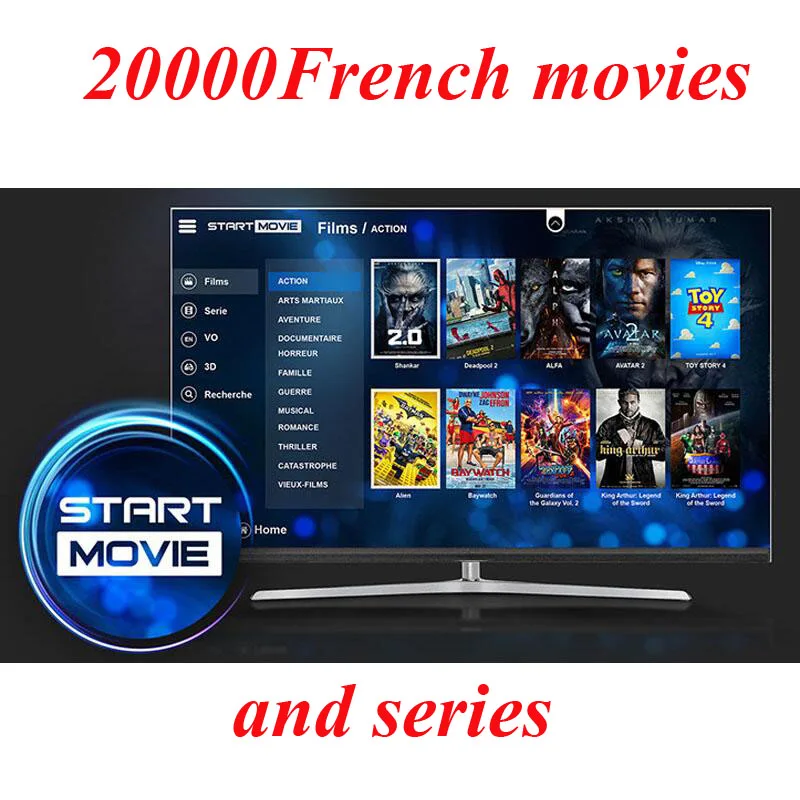

start French french 20000 films iptv