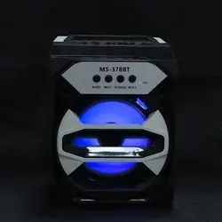 Портативный Bluetooth светодио дный обесцвечивание USB AUX TF fm-радио Портативный открытый Беспроводной Super Bass Динамик высокую атмосферу 10Oct 17