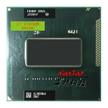 Четырехъядерный процессор Intel Core, процессор i7 2760QM SR02W 2,6 ГГц, Восьмиядерный процессор 6M 45W Socket G2 / rPGA988B
