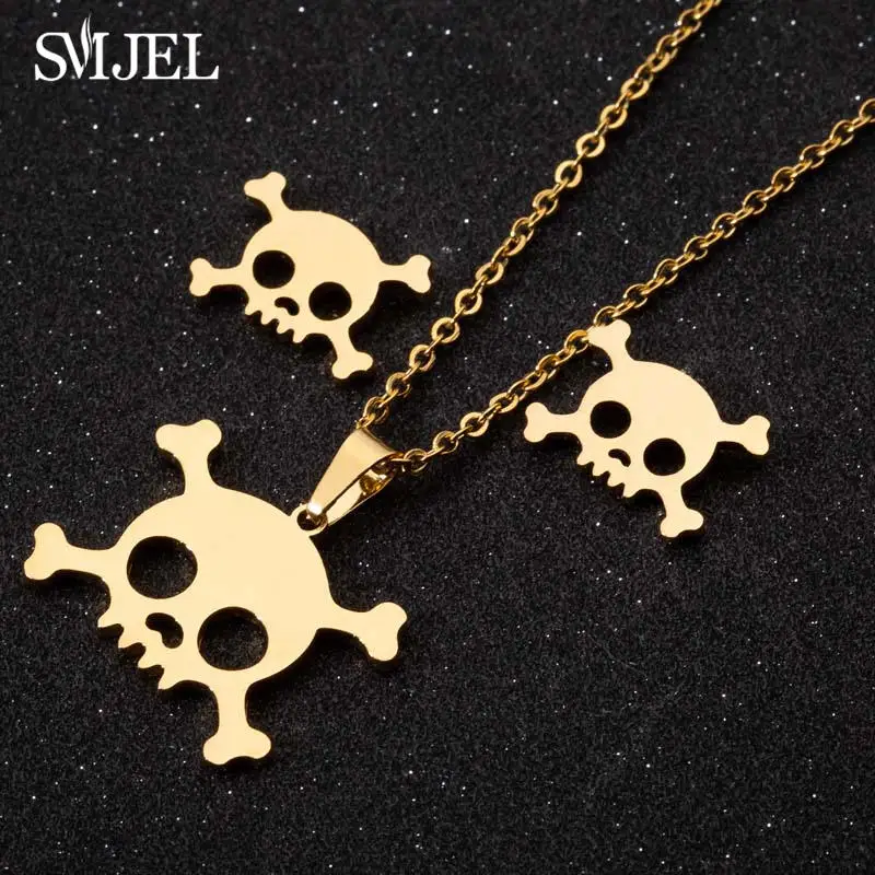 Ожерелье SMJEL из нержавеющей стали ювелирное изделие в стиле Regalrock готический
